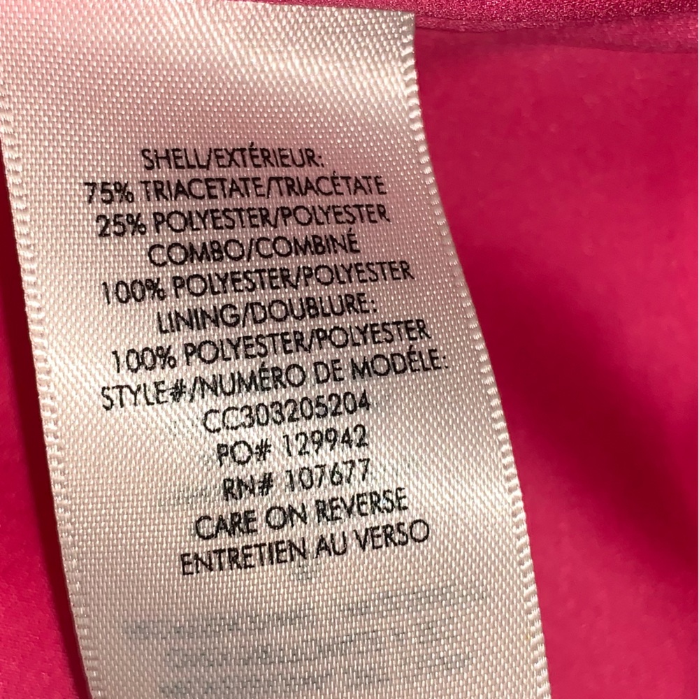 Alice + Olivia Jodi Jody Satin Slit Front Pants in Candy Pink- 2 - Picture 11 of 11